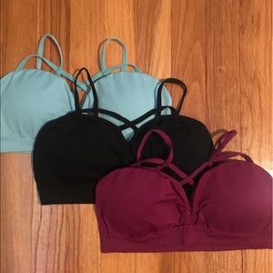 3 Charlotte Russe Bralettes